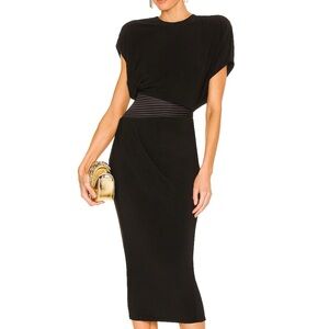 Zhivago Bond MIDI Dress - Black Jersey
